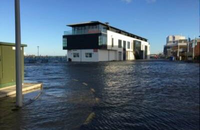 Hochwasser in Heiligenhafen und im Hanse-Büro